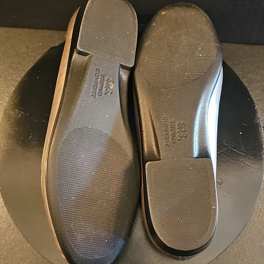 SAS Metro‎ Pewter Leather Loafer With Horsebit Detail
